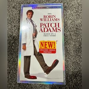 Patch Adams VHS Tape sealed with watermark